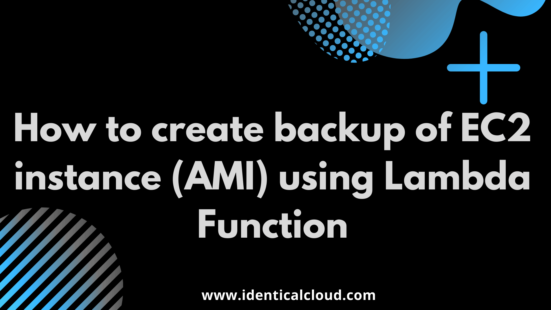 How to create backup of EC2 instance (AMI) using Lambda