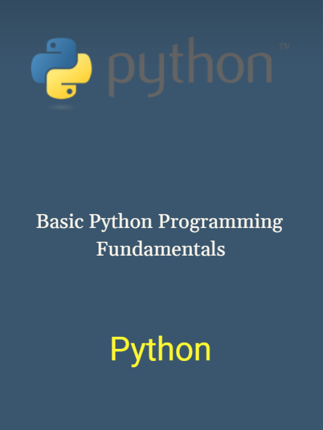 Basic Python Programming Fundamentals & Key Concepts - identical Cloud