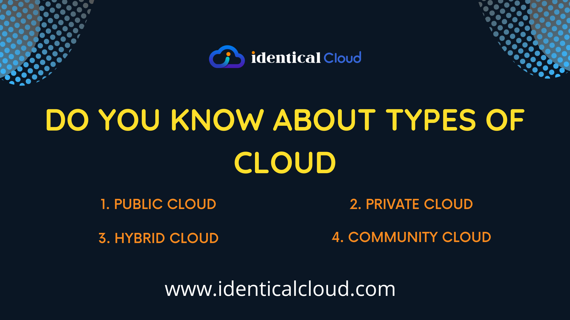 Do you know about Types of Cloud - identicalcloud.com