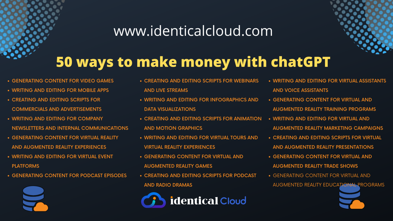 50 Ways To Make Money With ChatGPT   Identical Cloud