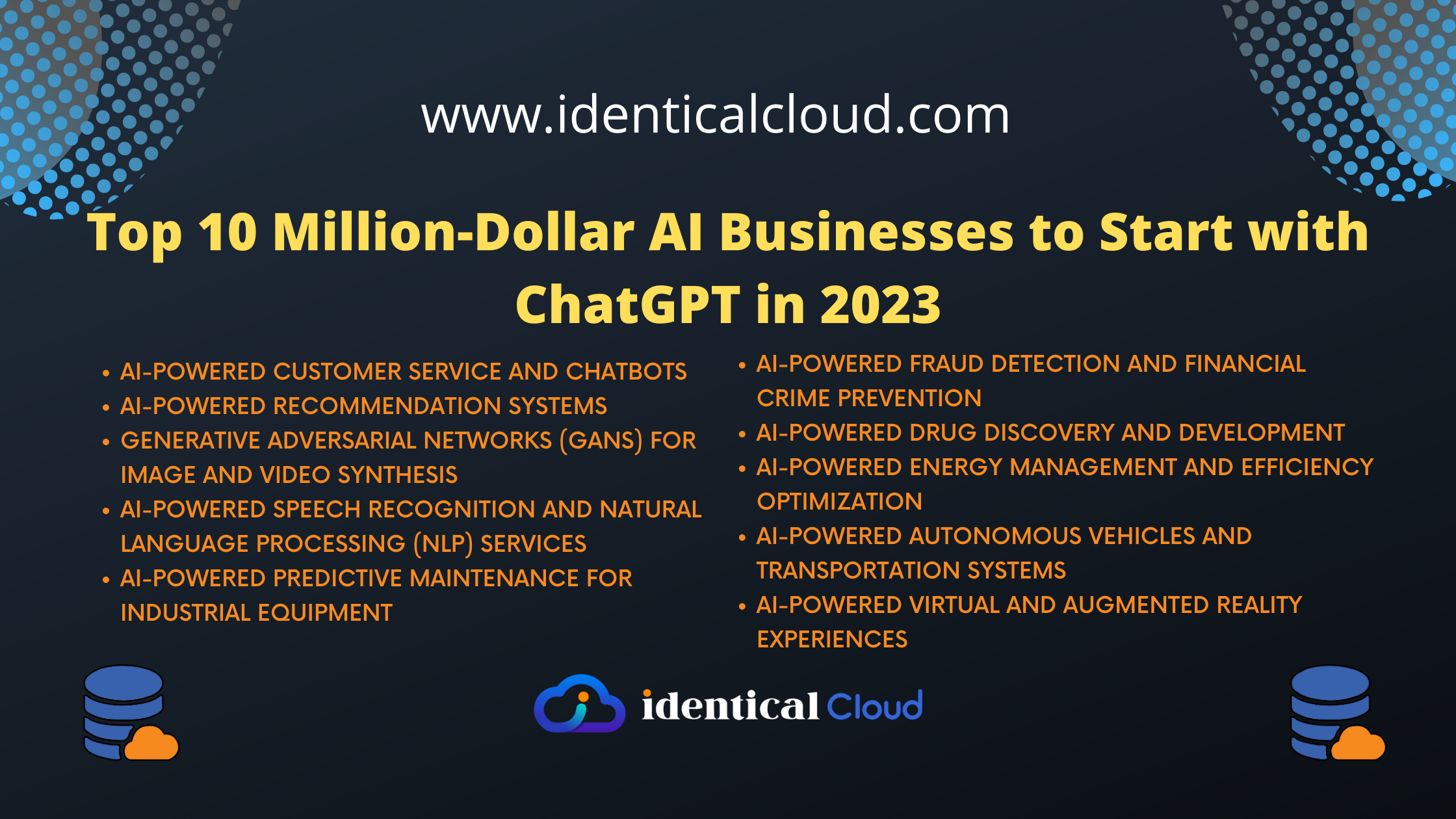 Top 10 Million-Dollar AI Businesses to Start with ChatGPT in 2023 - identicalcloud.com