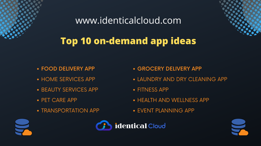 Top 10 on-demand app ideas - identicalcloud.com