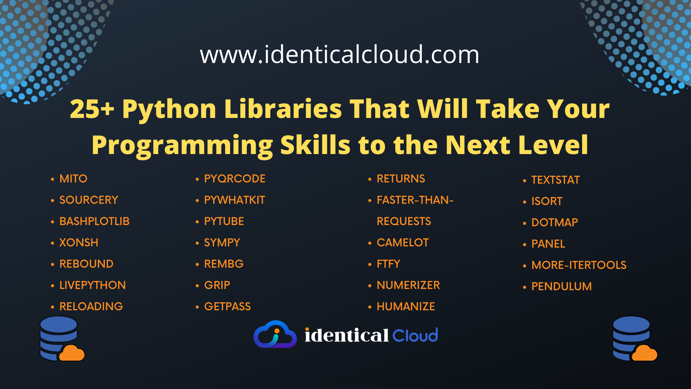 25+ Python Libraries That Will Take Your Programming Skills to the Next Level - identicalcloud.com