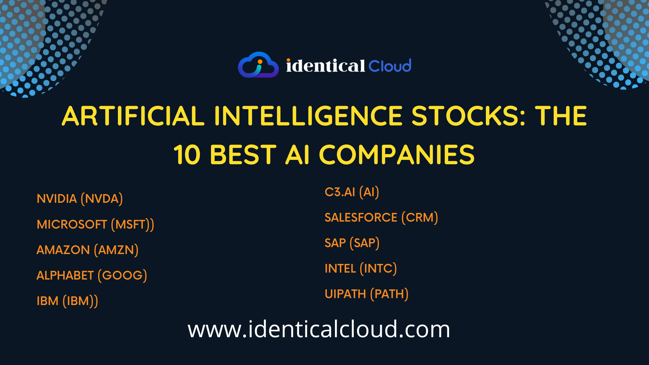 Artificial Intelligence Stocks: The 10 Best AI Companies - identicalcloud.com