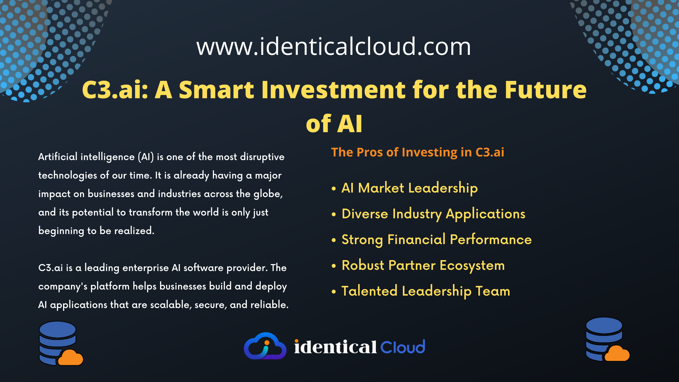 C3ai A Smart Investment for the Future of AI - identicalcloud.com