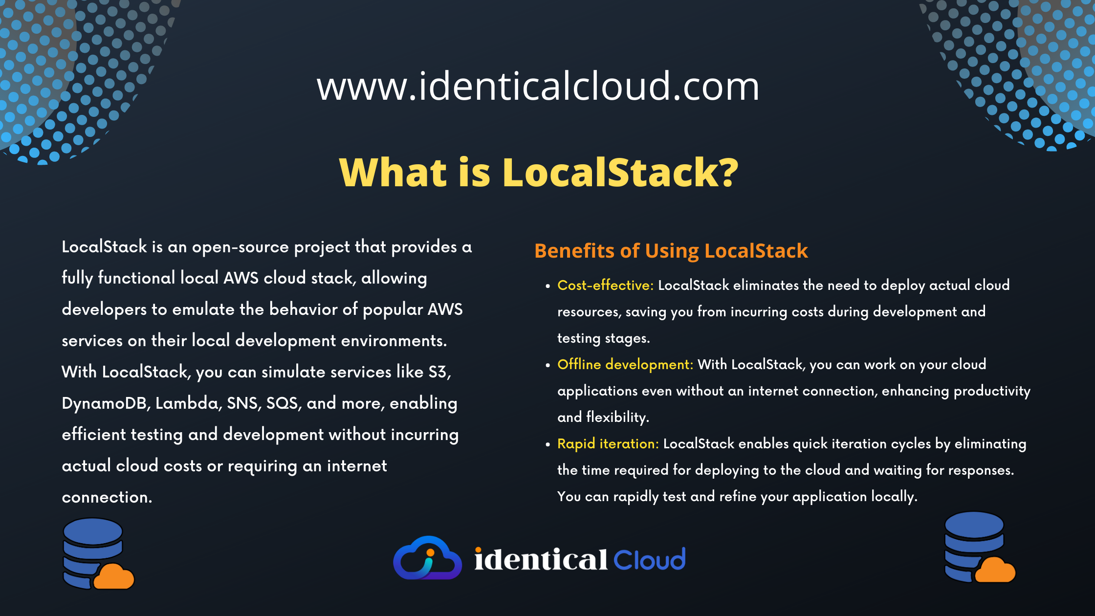 How to deploy and test cloud application without actually deploying it - localstack - identicalcloud.com