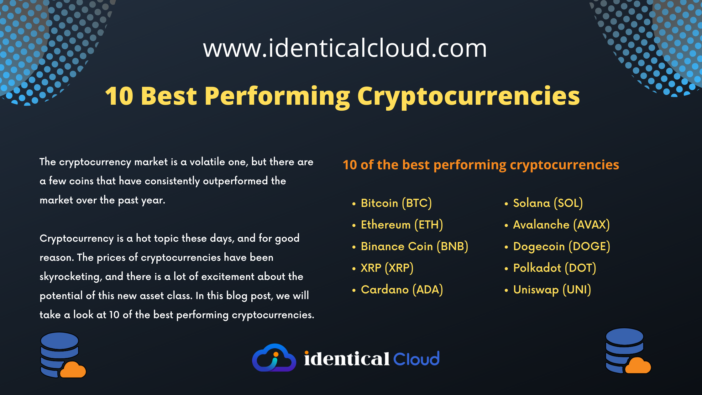 10 Best Performing Cryptocurrencies - identicalcloud.com