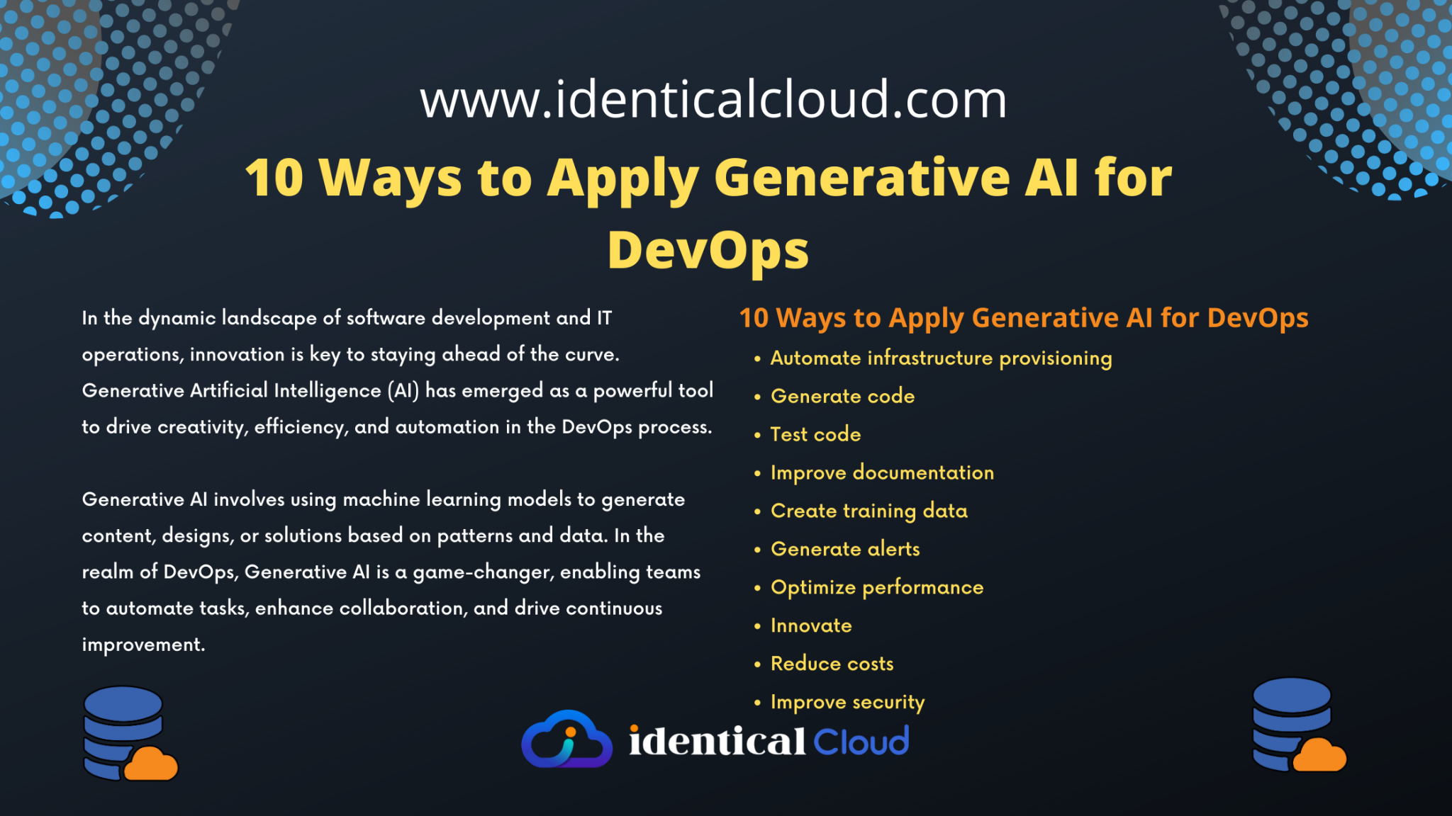 10 Ways To Apply Generative AI For DevOps - Identical Cloud