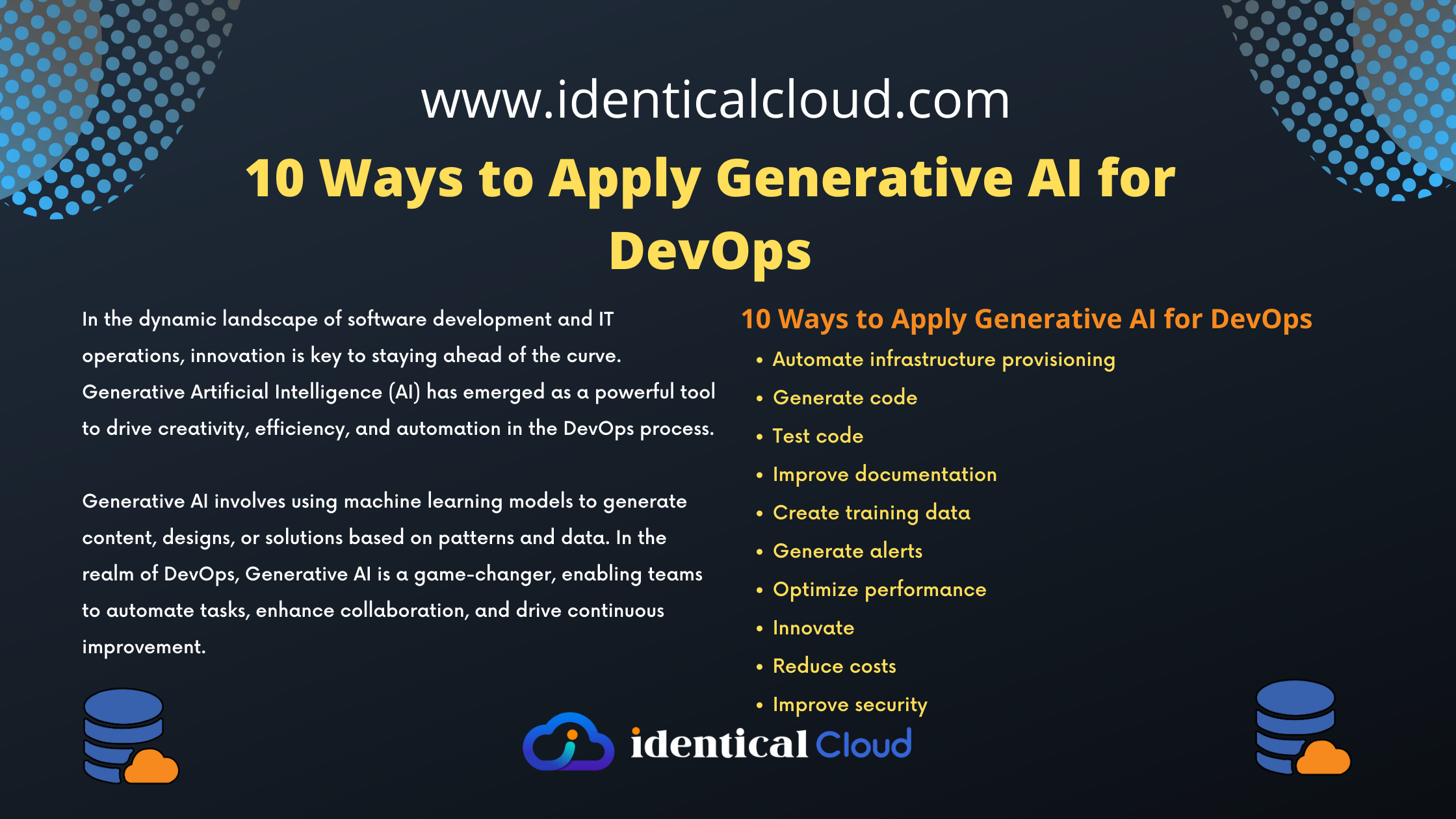 10 Ways to Apply Generative AI for DevOps - identicalcloud.com