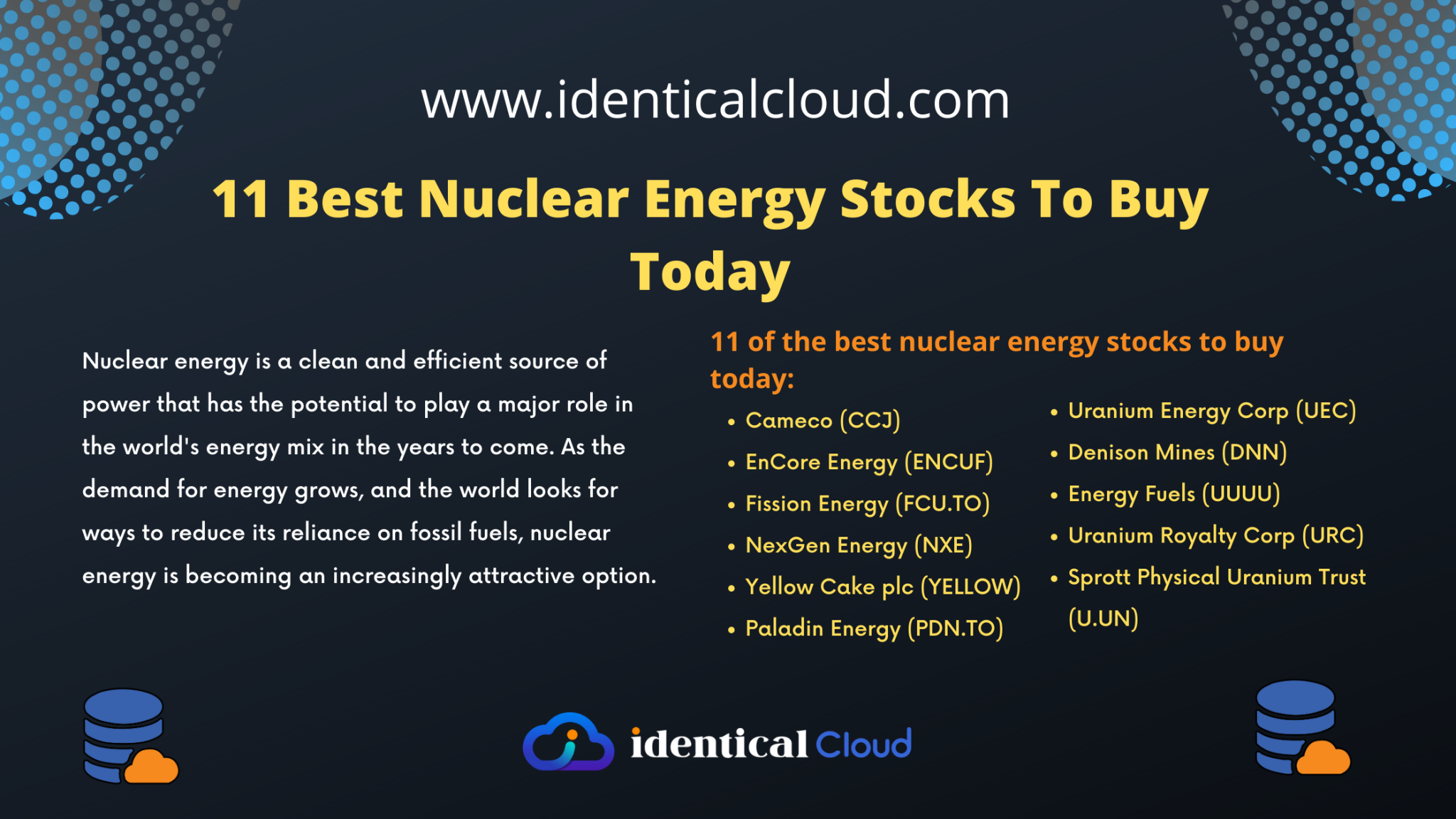 11 Best Nuclear Energy Stocks To Buy Today identical Cloud