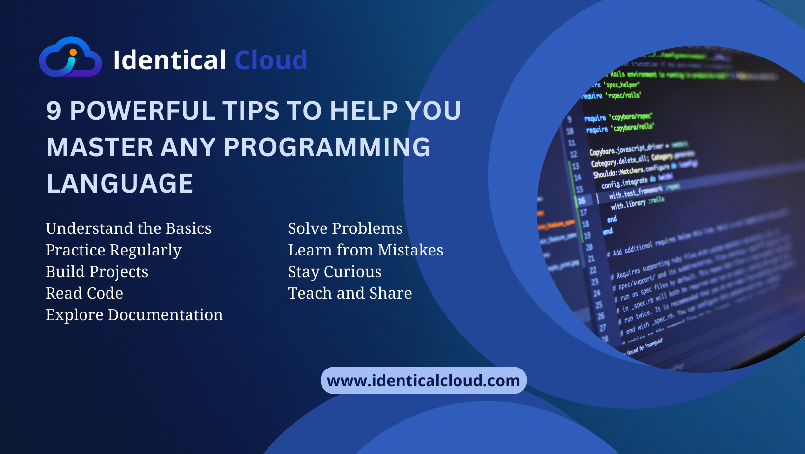9 Powerful tips to Help You Master any programming Language - identicalcloud.com