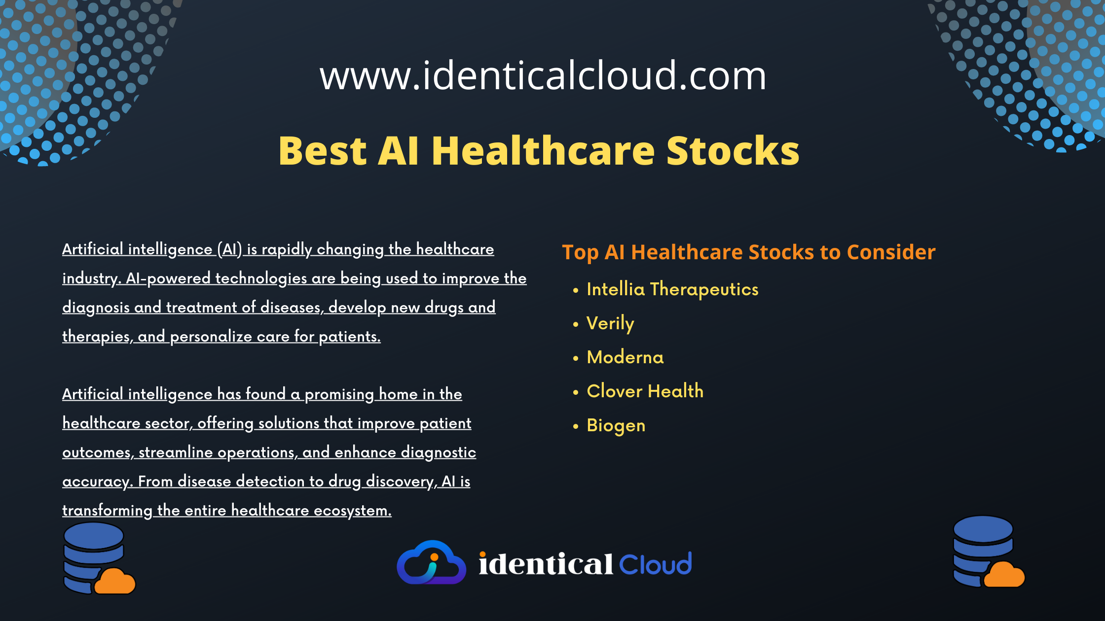 Best AI Healthcare Stocks - identicalcloud.com
