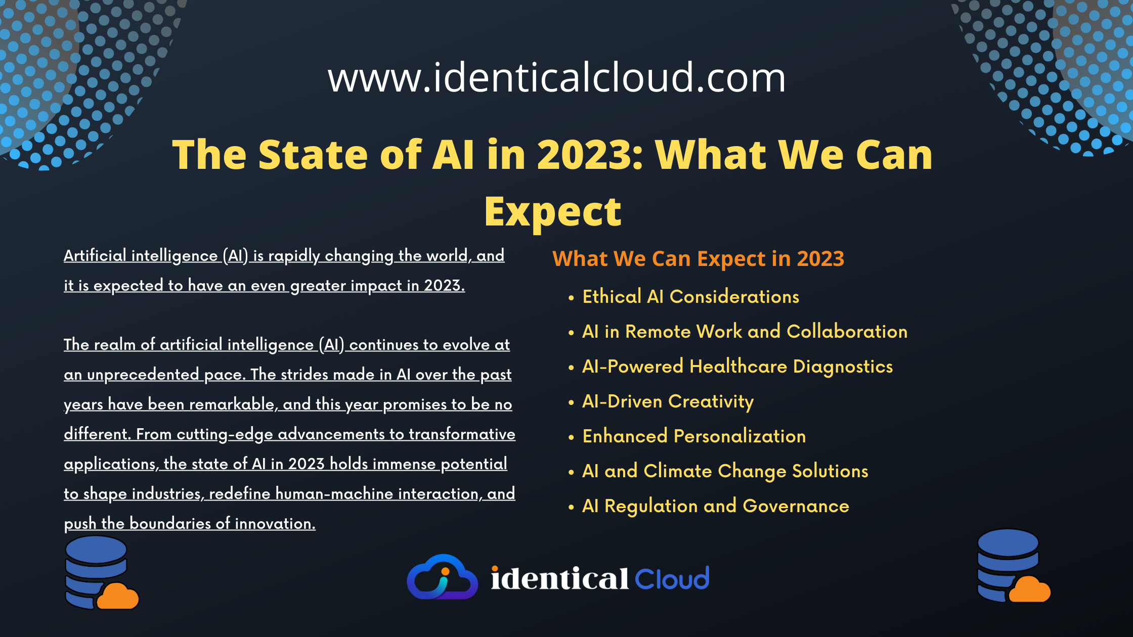 The State of AI in 2023: What We Can Expect - identicalcloud.com