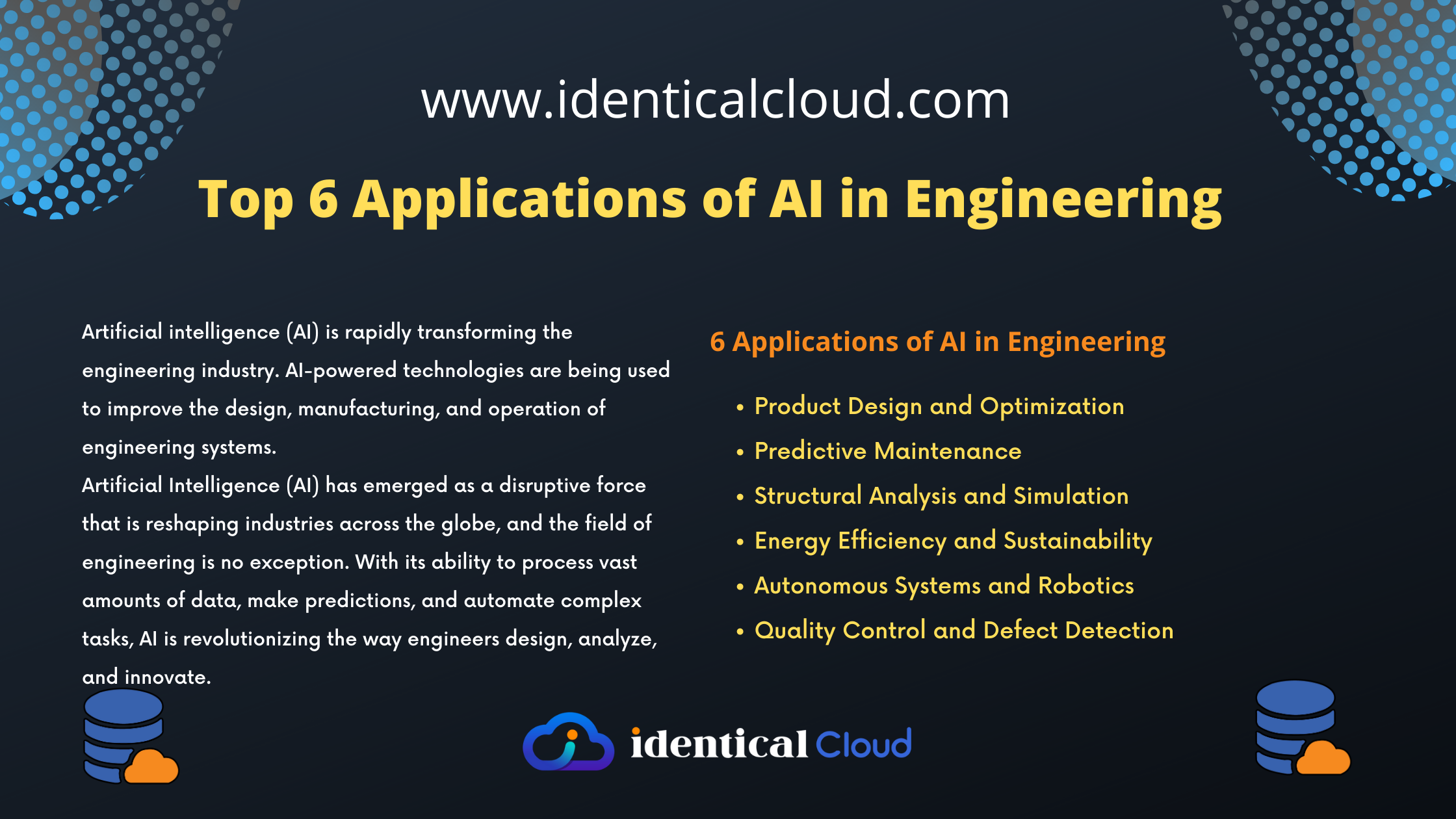 Top 6 Applications of AI in Engineering - identicalcloud.com