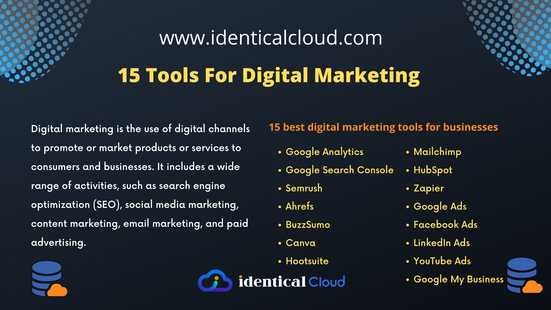 15 Tools For Digital Marketing - identicalcloud.com