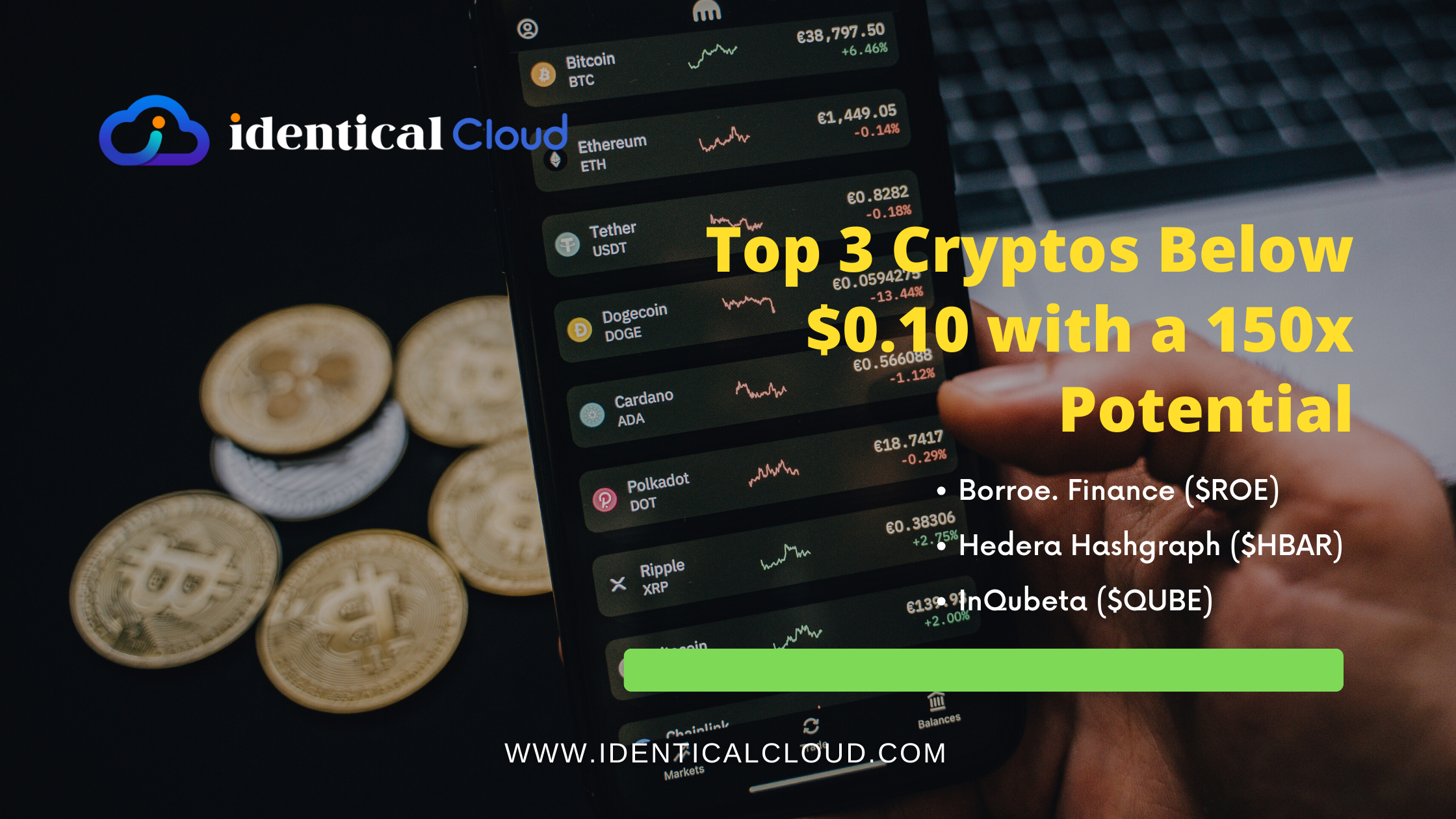 Top 3 Cryptos Below $0.10 with a 150x Potential - identicalcloud.com