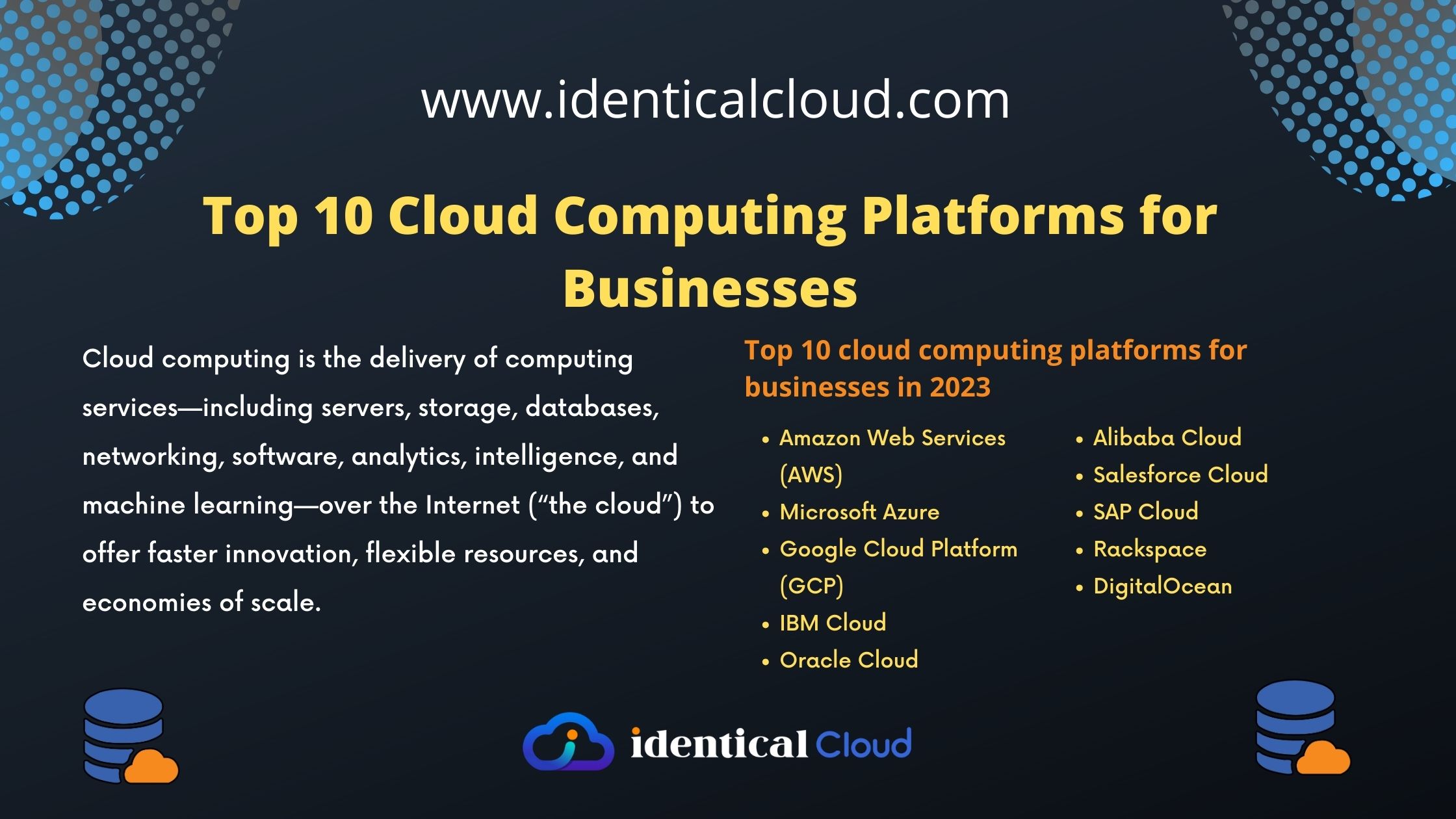 Cloud Computing Platforms for Businesses - identicalcloud.com