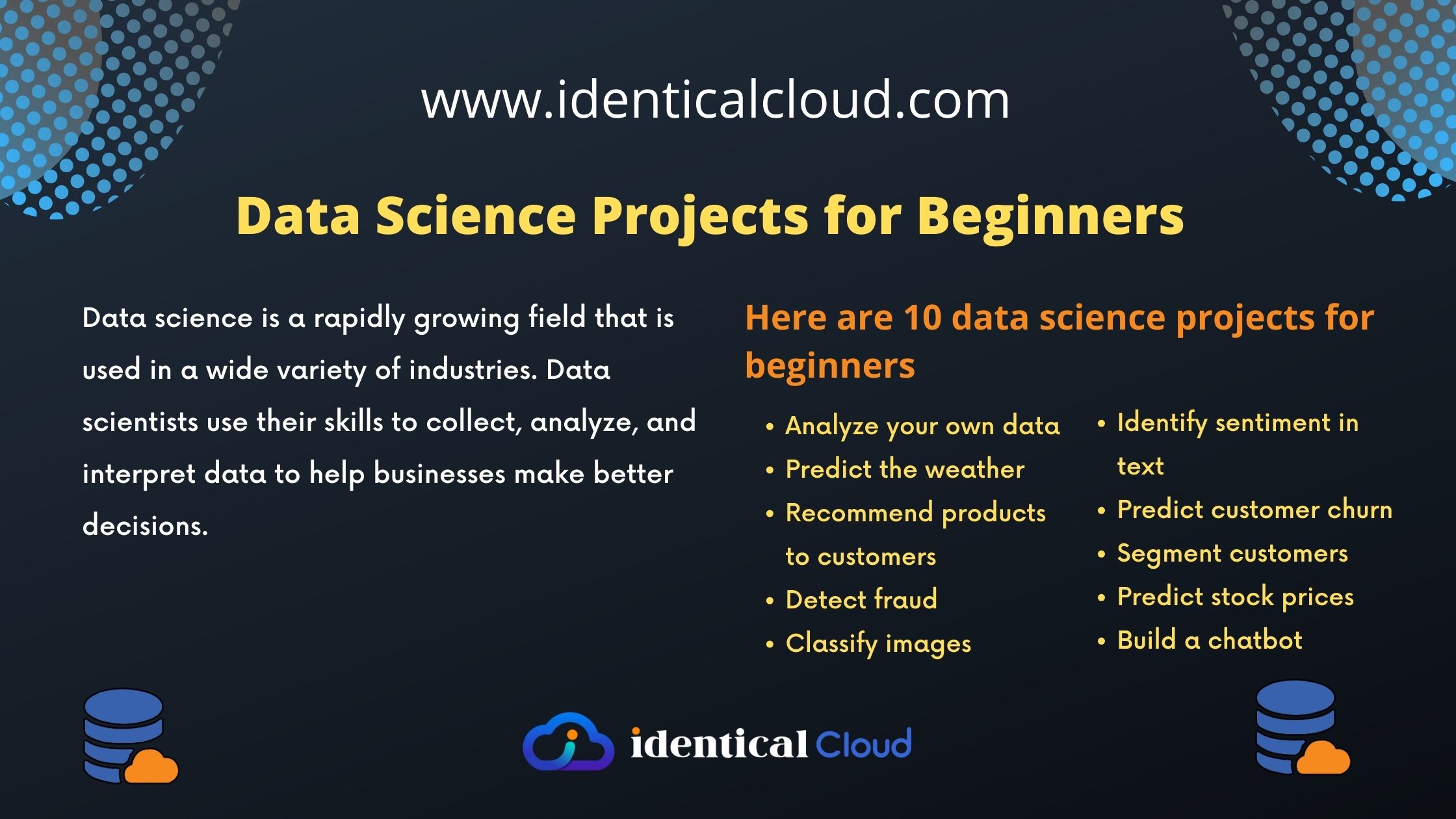 Data Science Projects for Beginners - identicalcloud.com