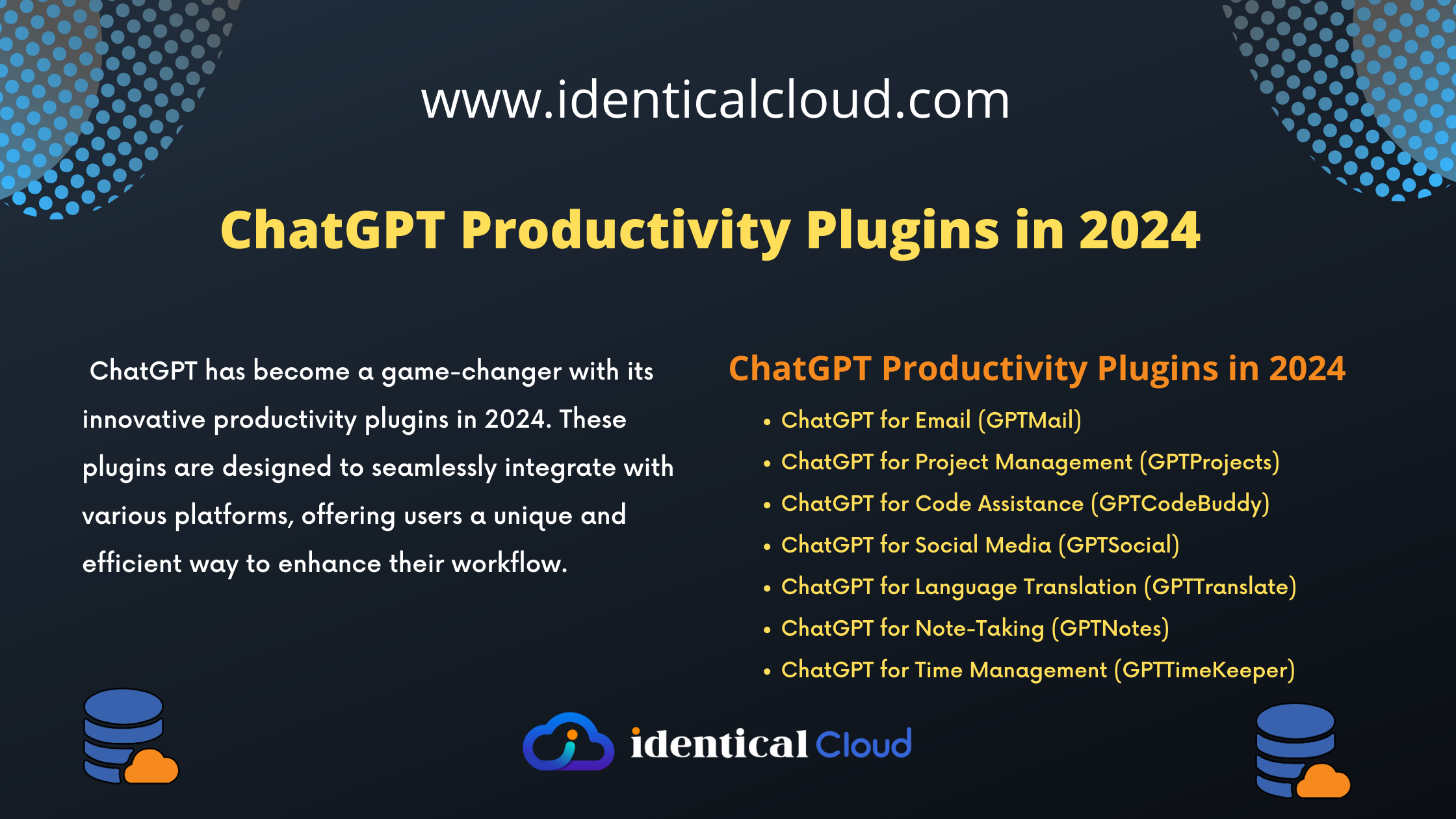 ChatGPT Productivity Plugins in 2024 - identicalcloud.com