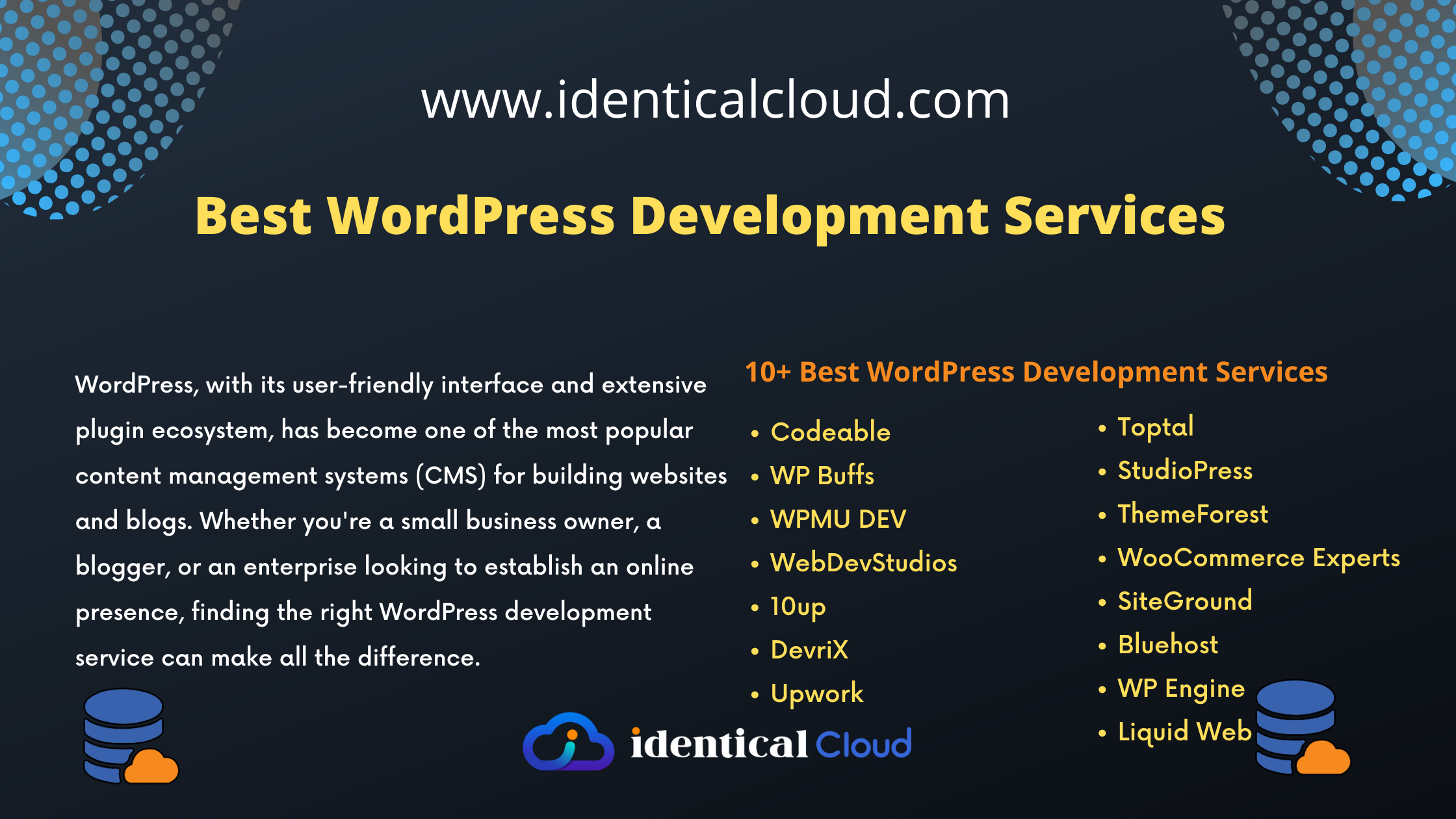 Best WordPress Development Services - identicalcloud.com